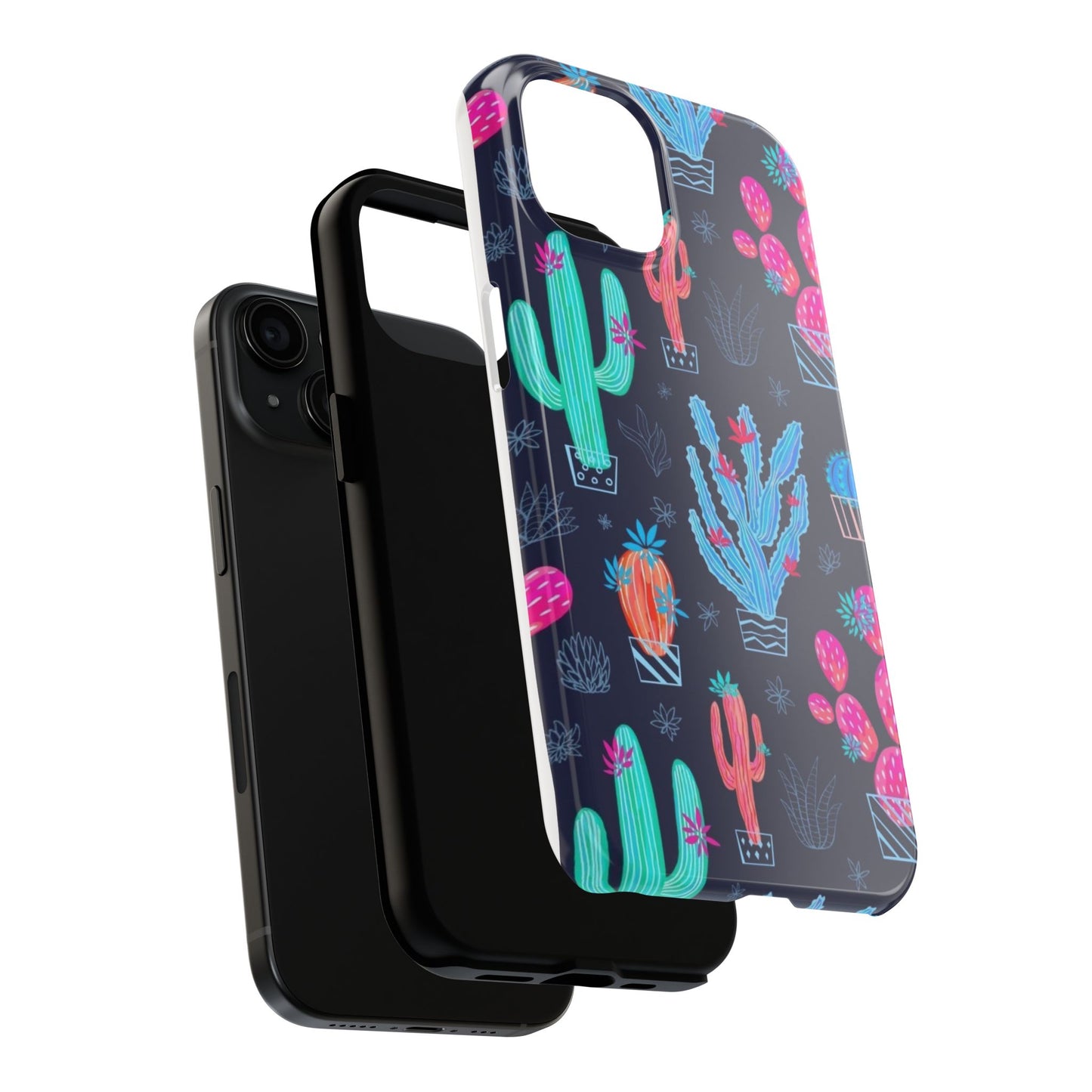 Cactus Vibe Tough Phone Case | Colorful & Durable Protection