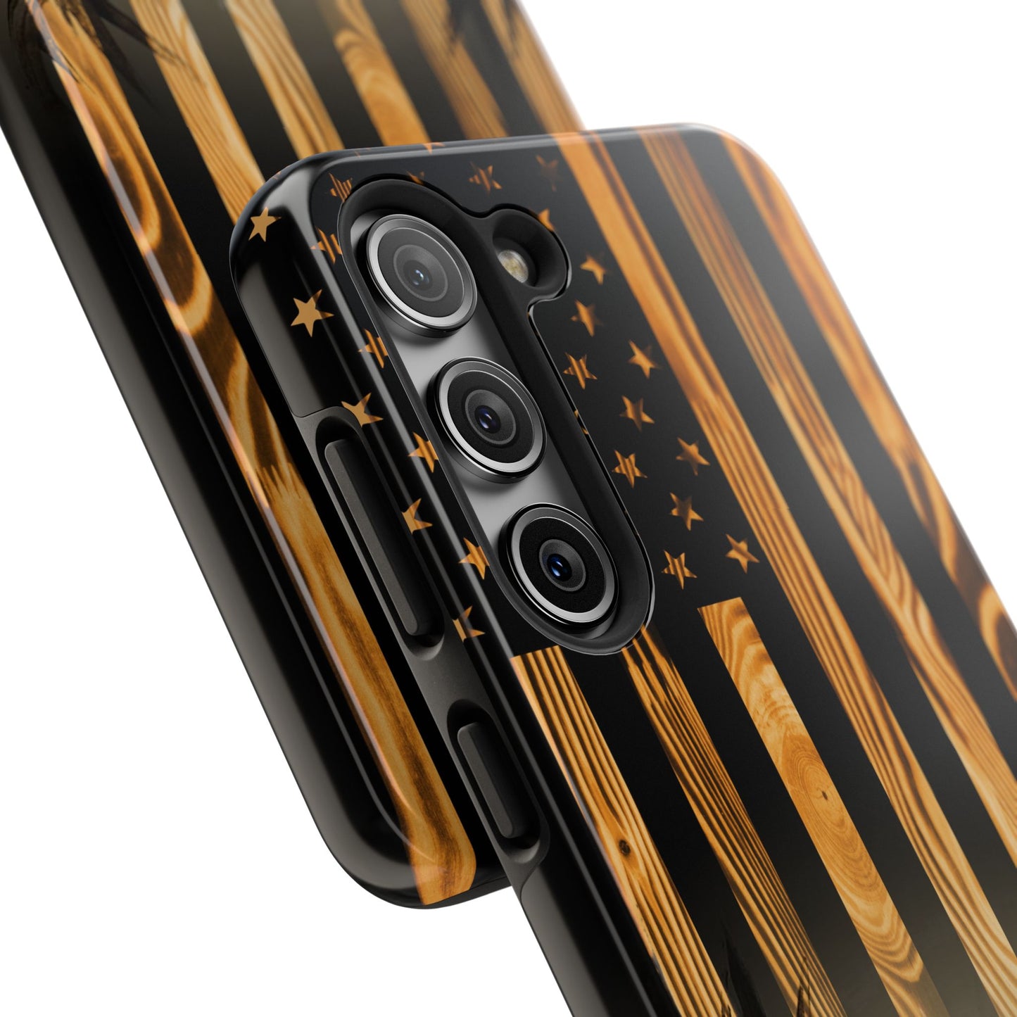 Phone Case - Woodgrain Deer Flag Design