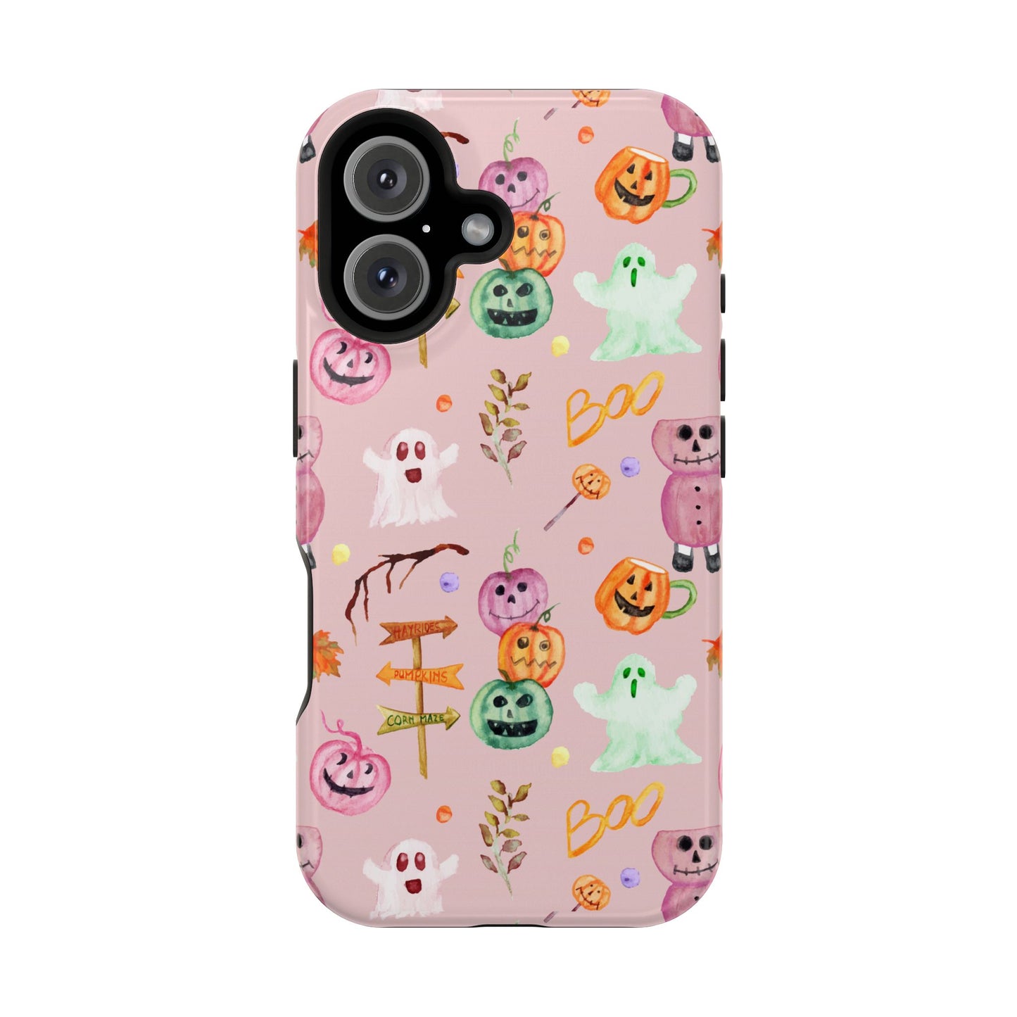 Pinky Boo iPhone 16 Impact-Resistant Cases