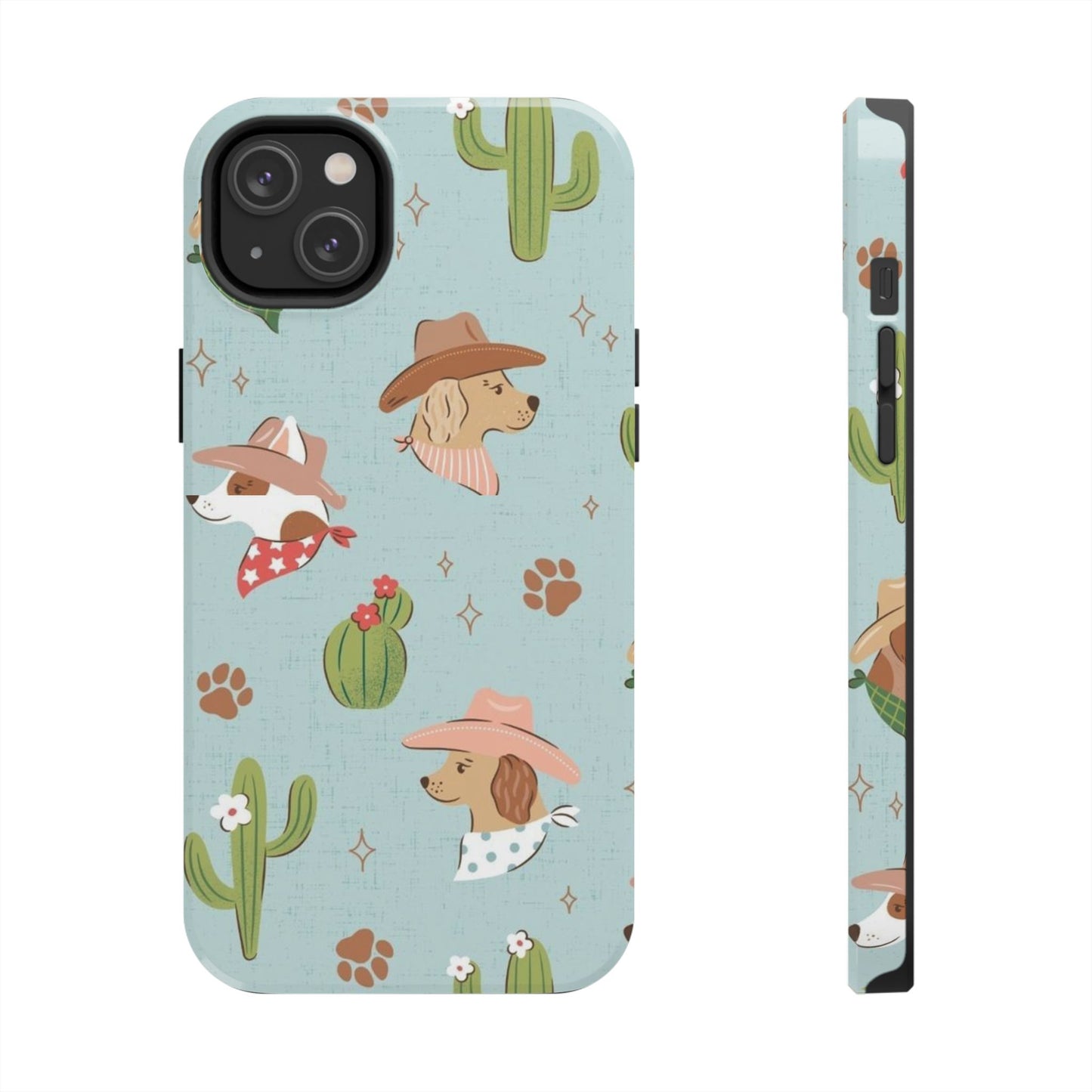 Ruff Cowboy Pattern Tough Phone Case