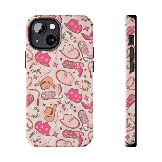 Pink Cowgirl Tough Phone Cases