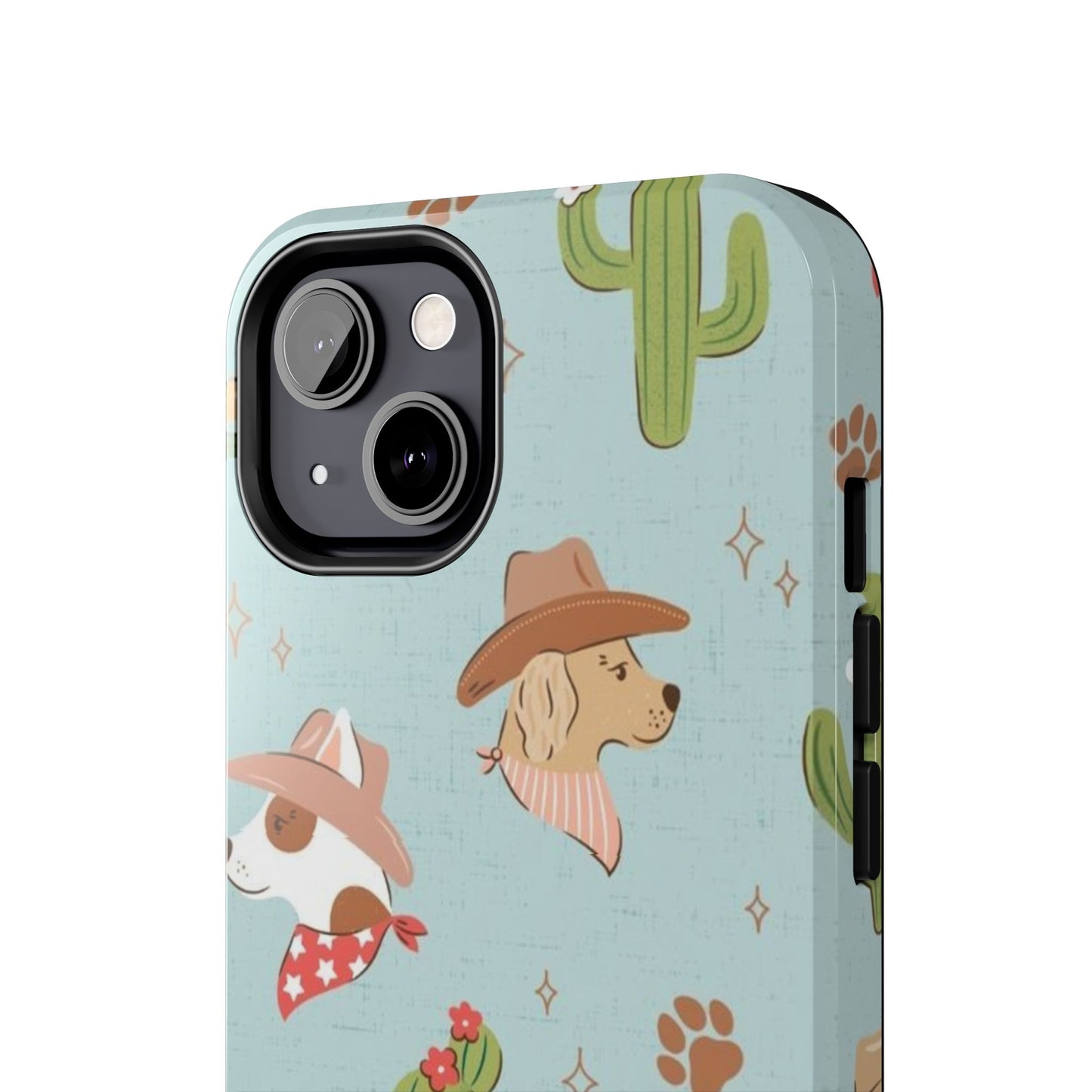 Ruff Cowboy Pattern Tough Phone Case