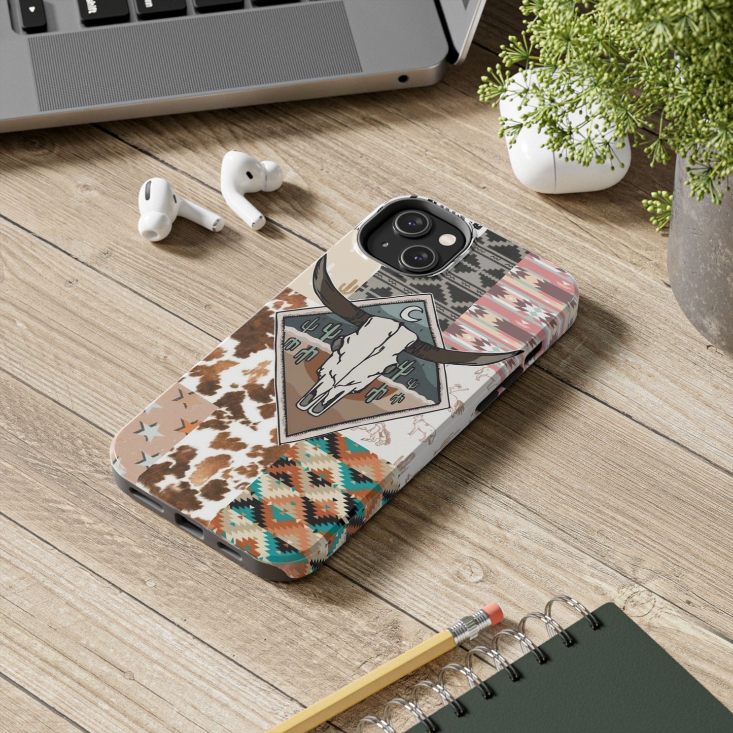 Western Patchwork Tough Phone Cases