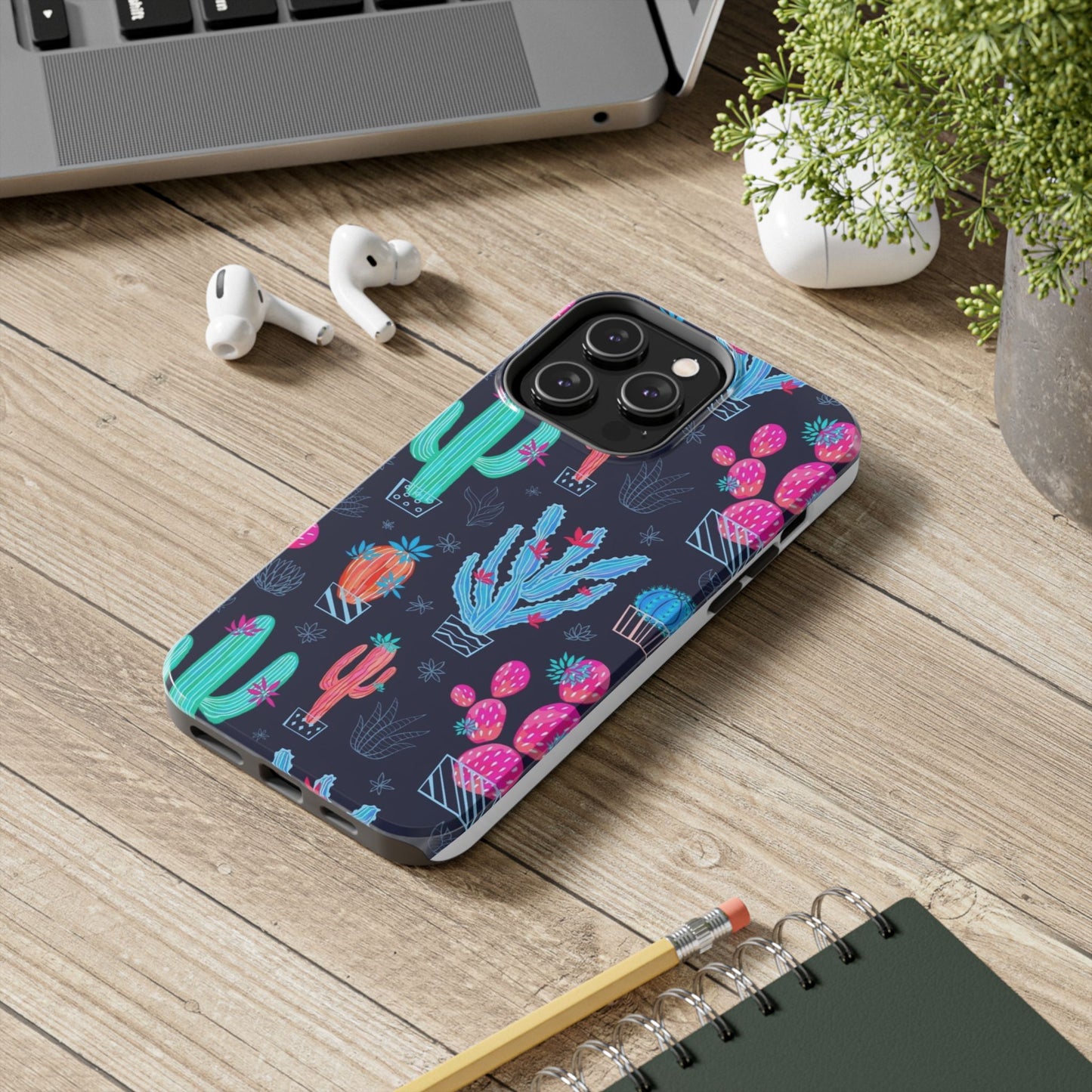 Cactus Vibe Tough Phone Case | Colorful & Durable Protection