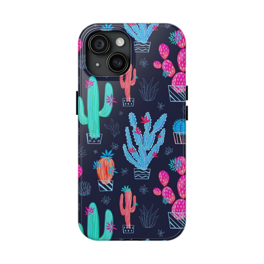 Cactus Vibe Tough Phone Case | Colorful & Durable Protection