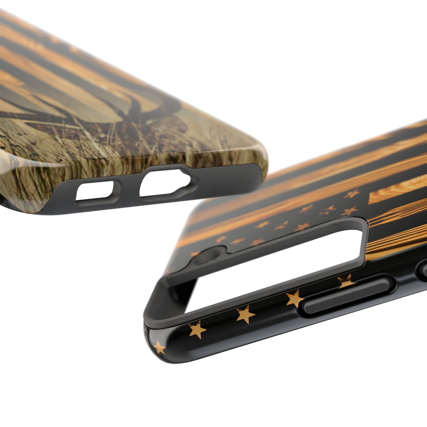 Phone Case - Woodgrain Deer Flag Design