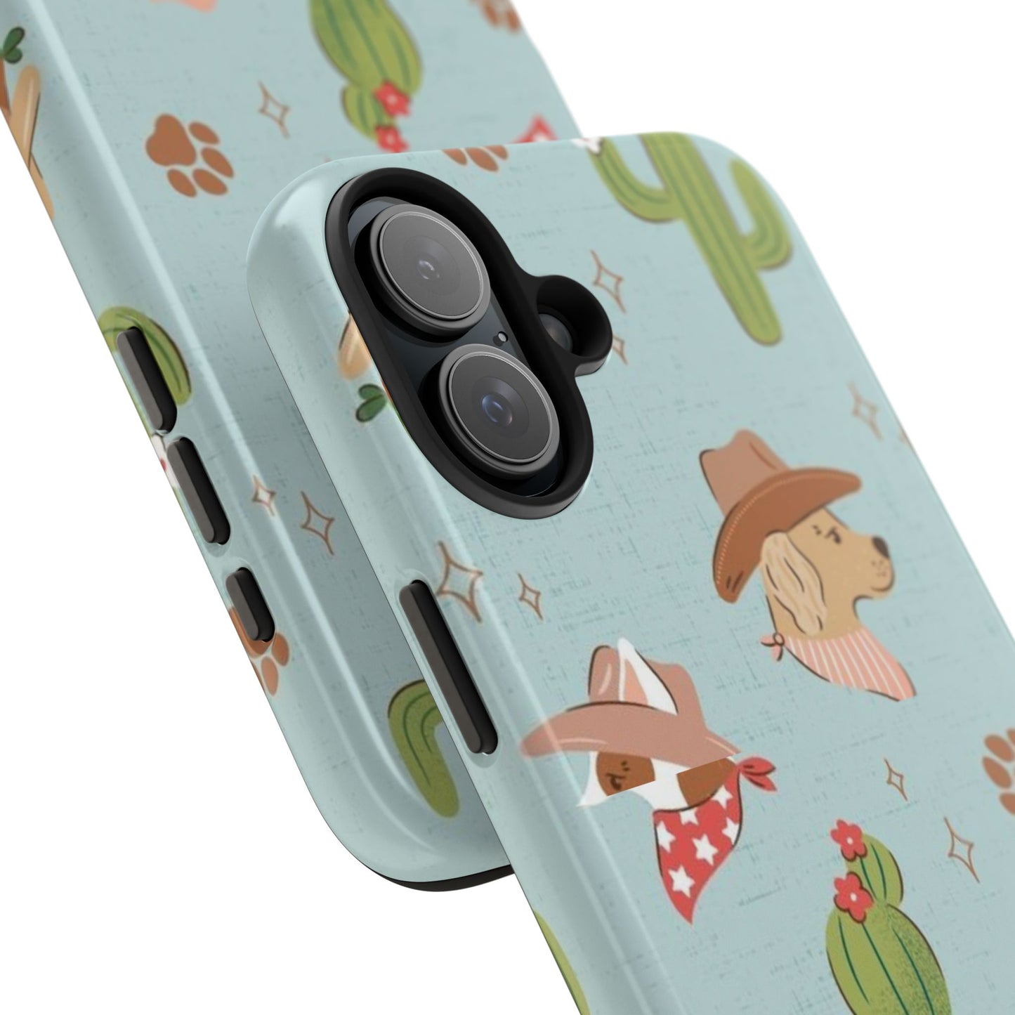 Ruff Cowboy Pattern Tough Phone Case