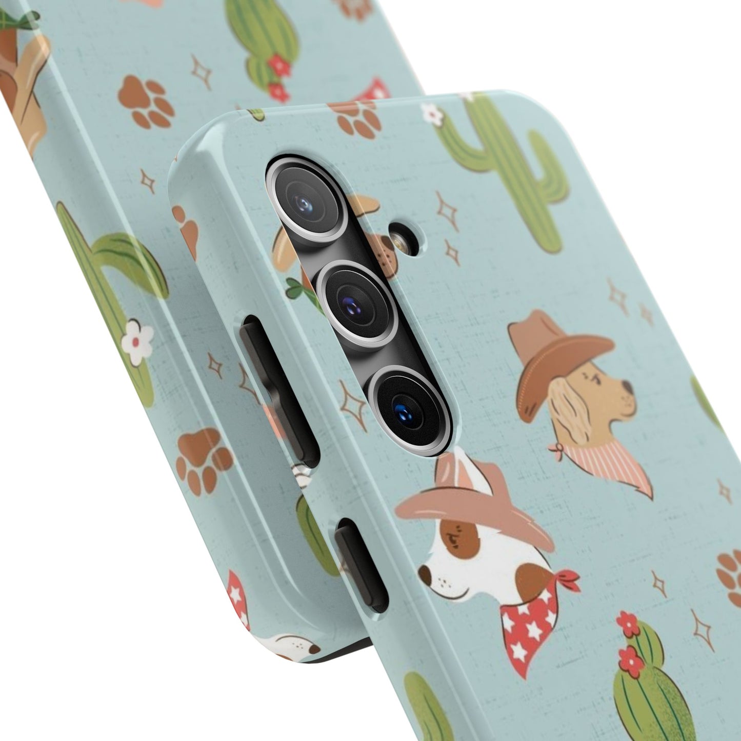 Ruff Cowboy Pattern Tough Phone Case