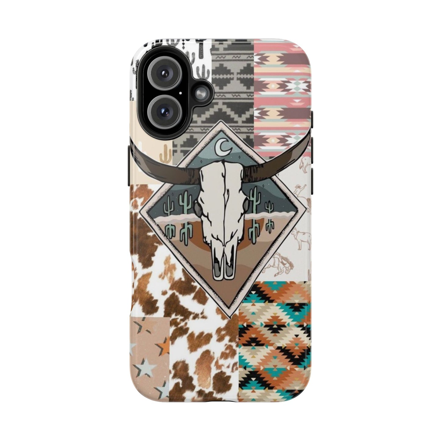 Western Patchwork Tough Phone Cases