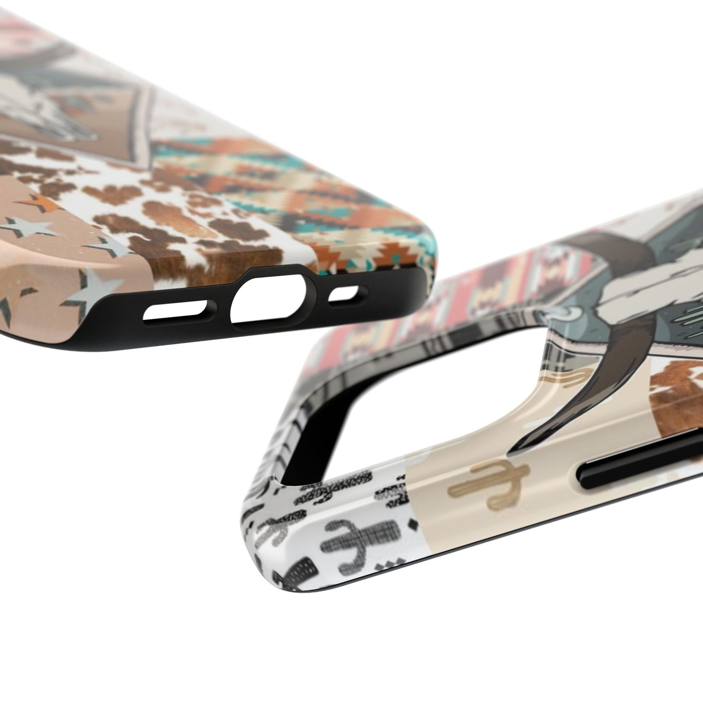 Western Patchwork Tough Phone Cases