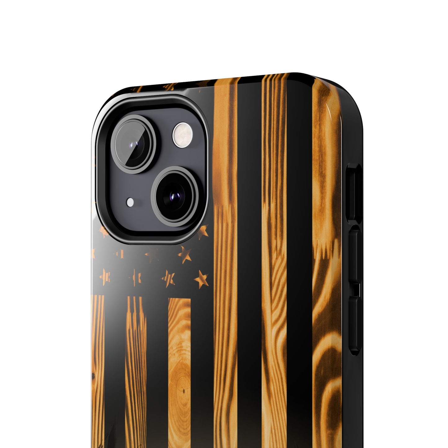 Phone Case - Woodgrain Deer Flag Design