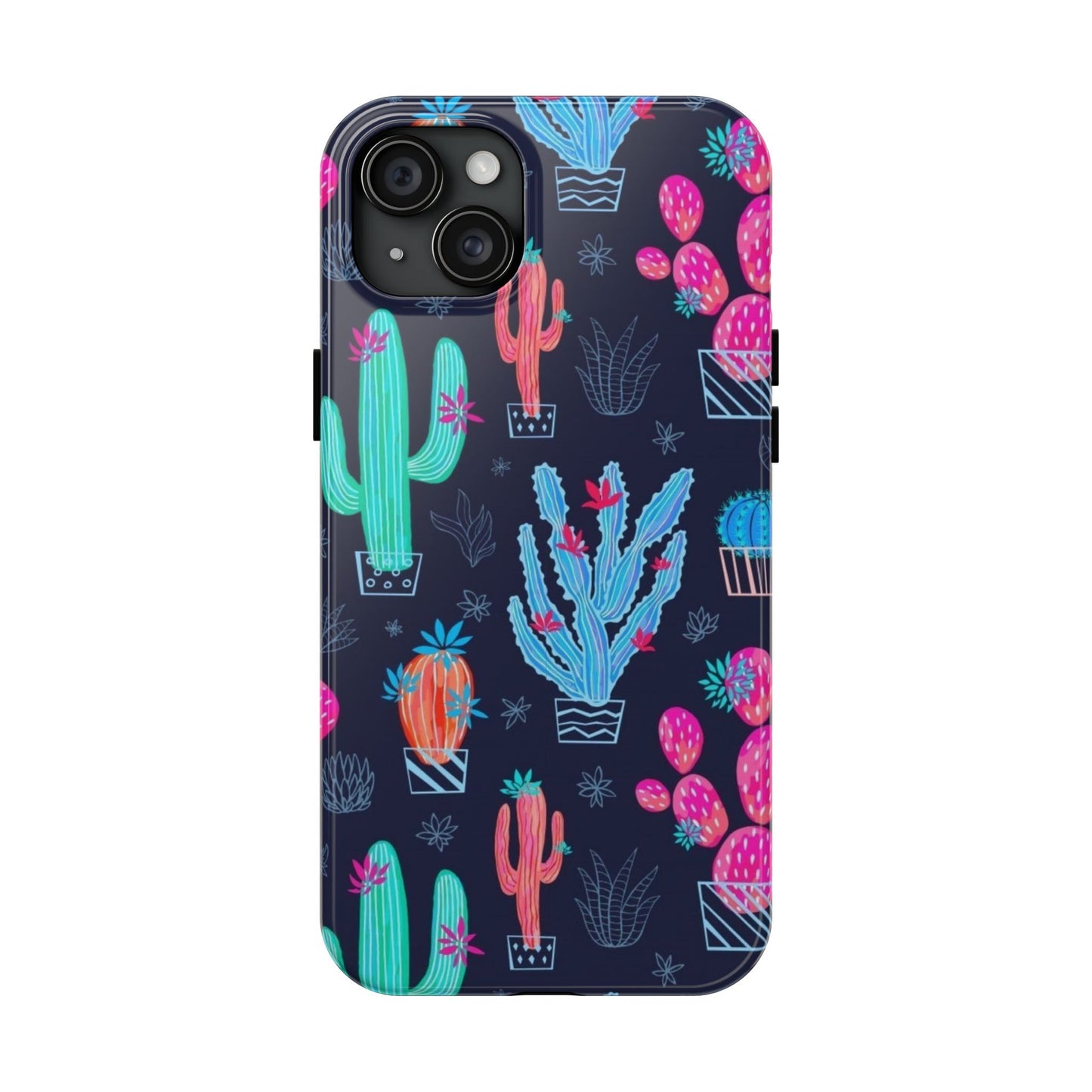 Cactus Vibe Tough Phone Case | Colorful & Durable Protection