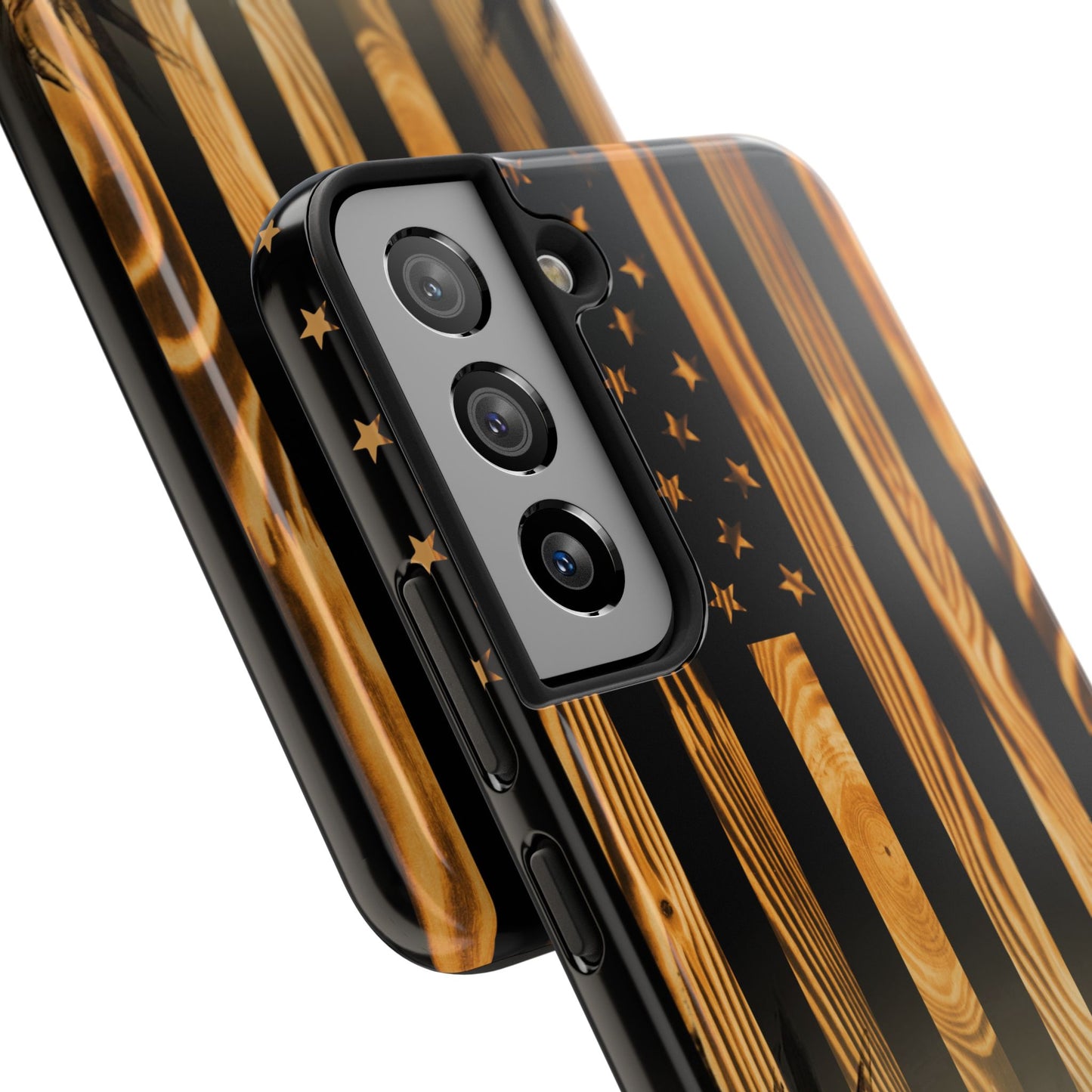 Phone Case - Woodgrain Deer Flag Design