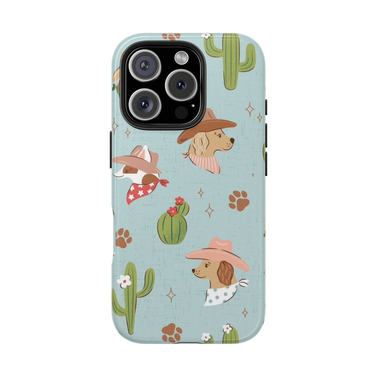 Ruff Cowboy Pattern Tough Phone Case