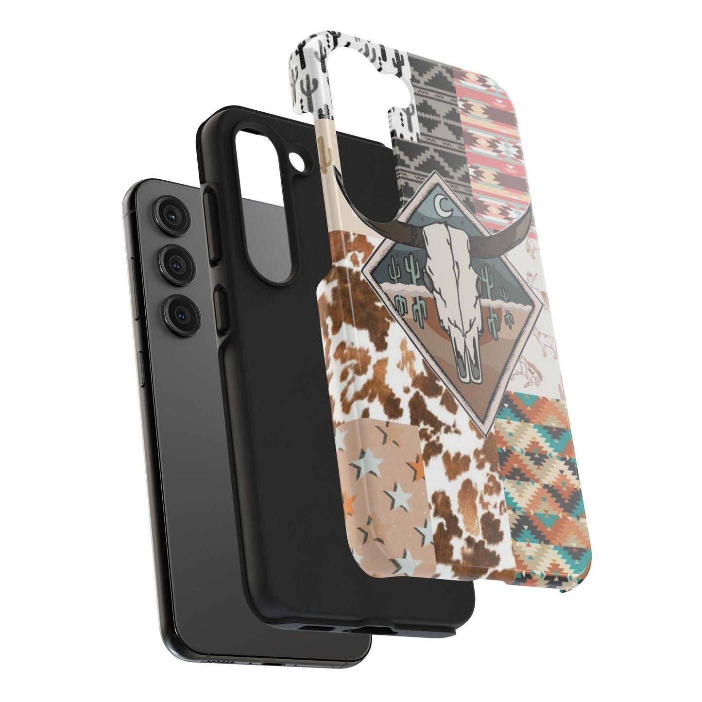 Western Patchwork Tough Phone Cases