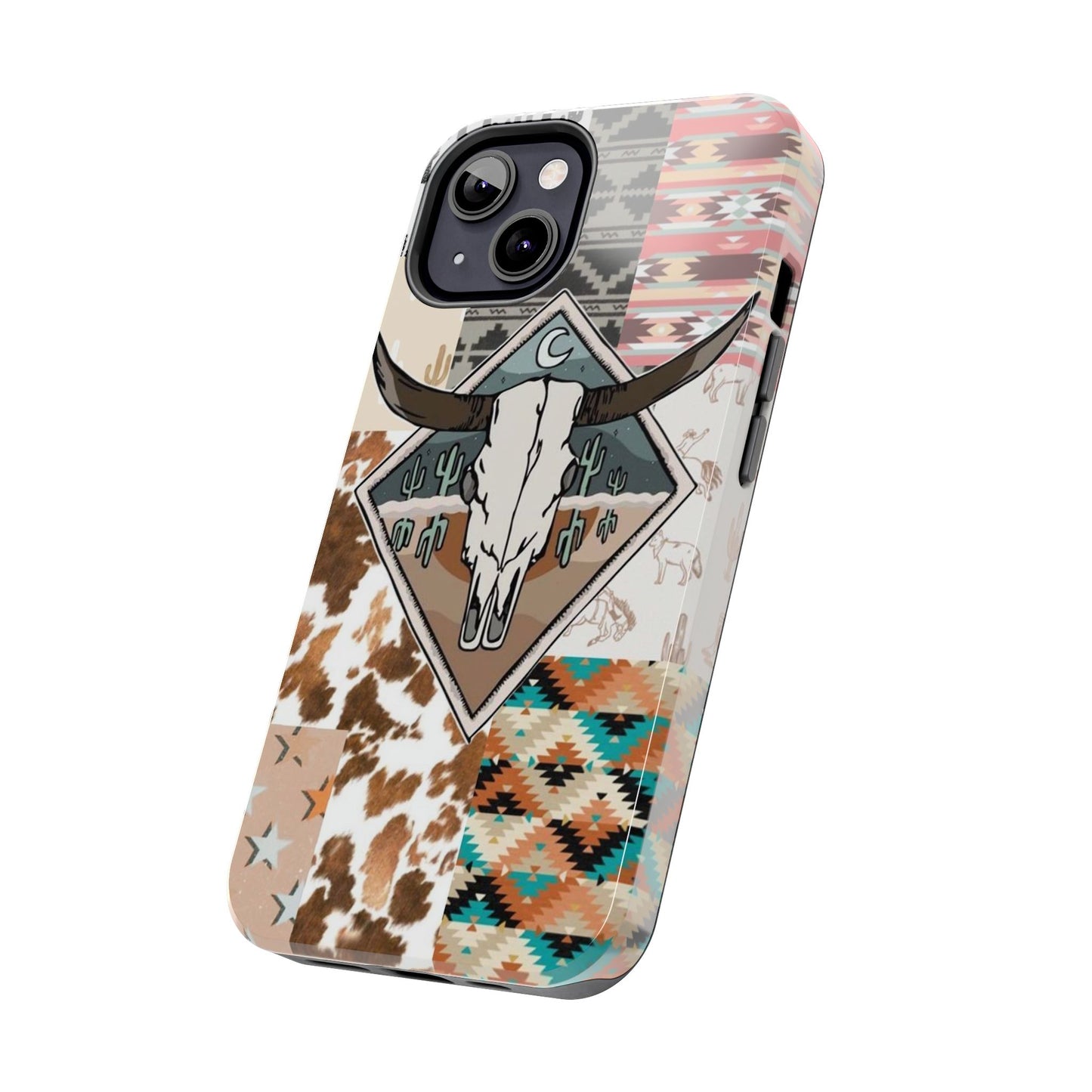 Western Patchwork Tough Phone Cases