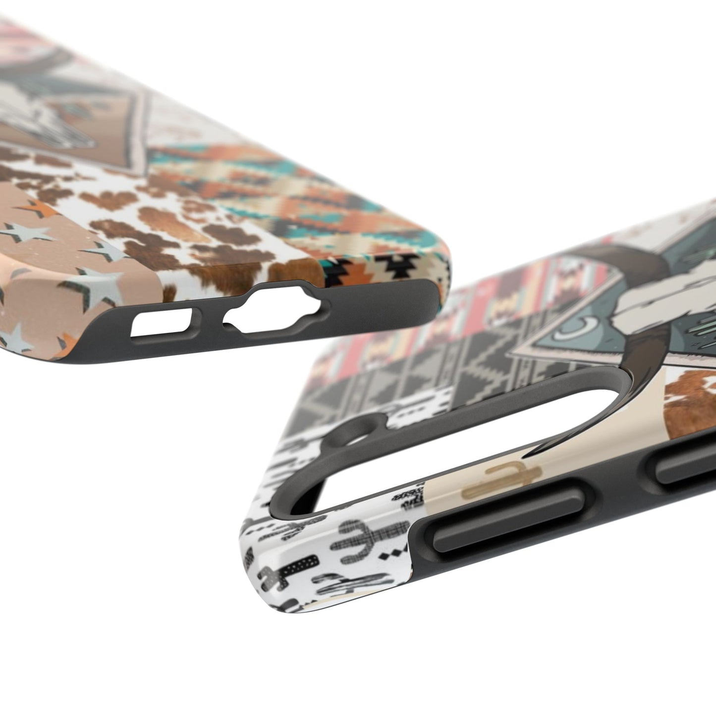 Western Patchwork Tough Phone Cases