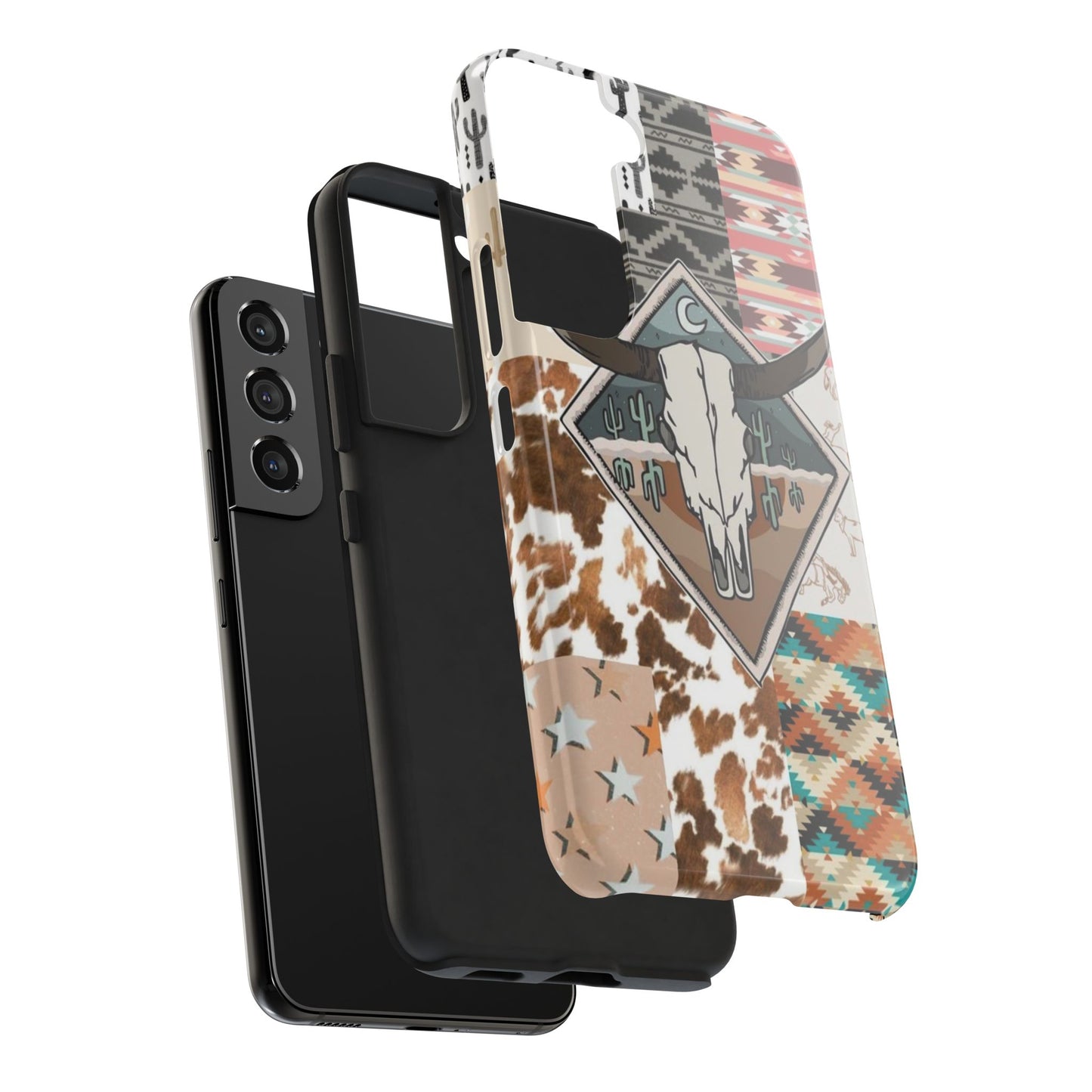 Western Patchwork Tough Phone Cases