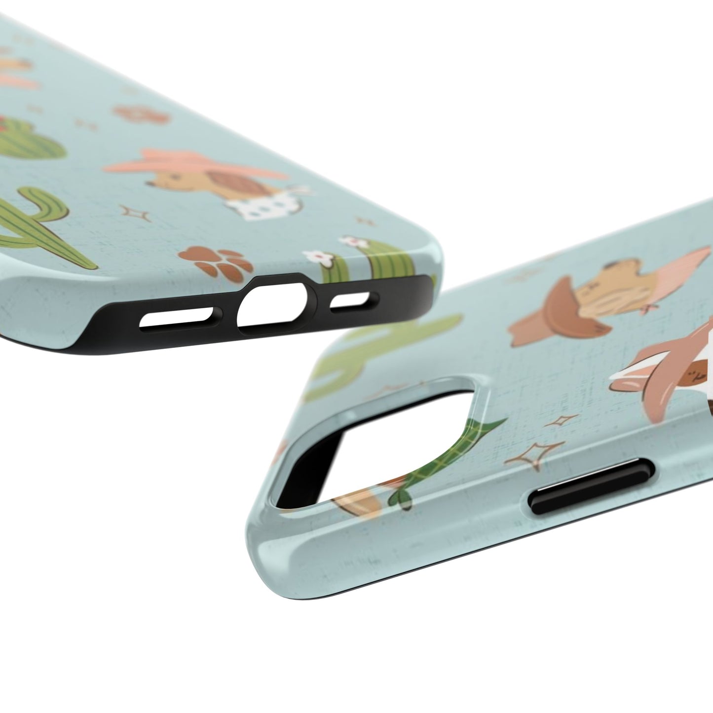 Ruff Cowboy Pattern Tough Phone Case