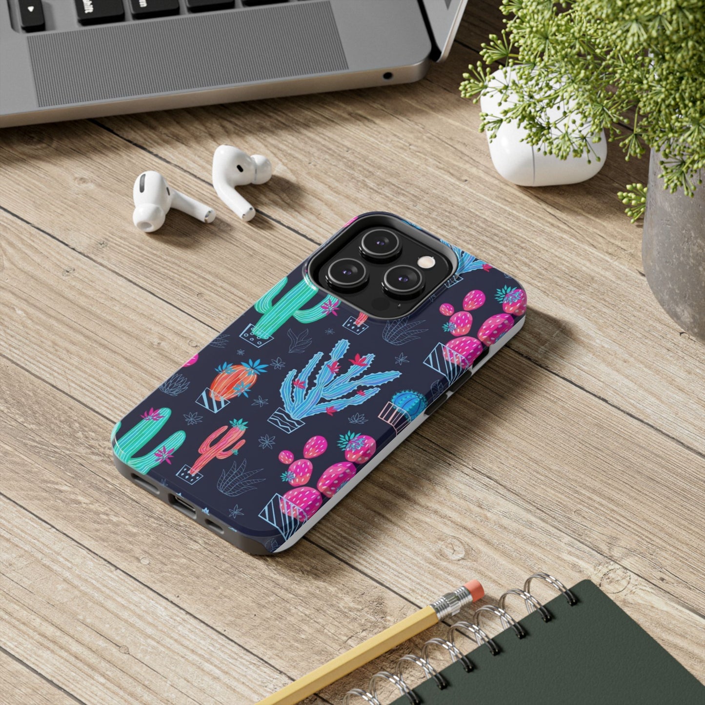 Cactus Vibe Tough Phone Case | Colorful & Durable Protection