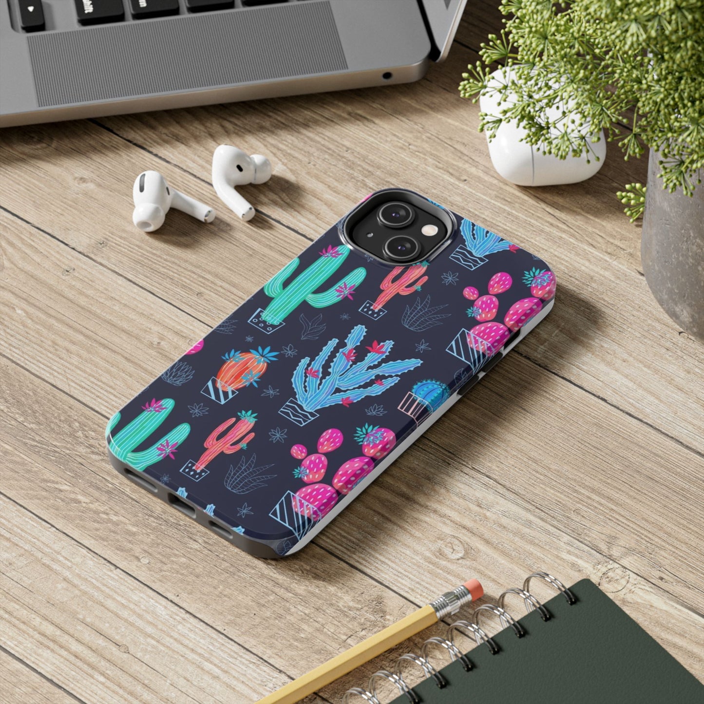 Cactus Vibe Tough Phone Case | Colorful & Durable Protection