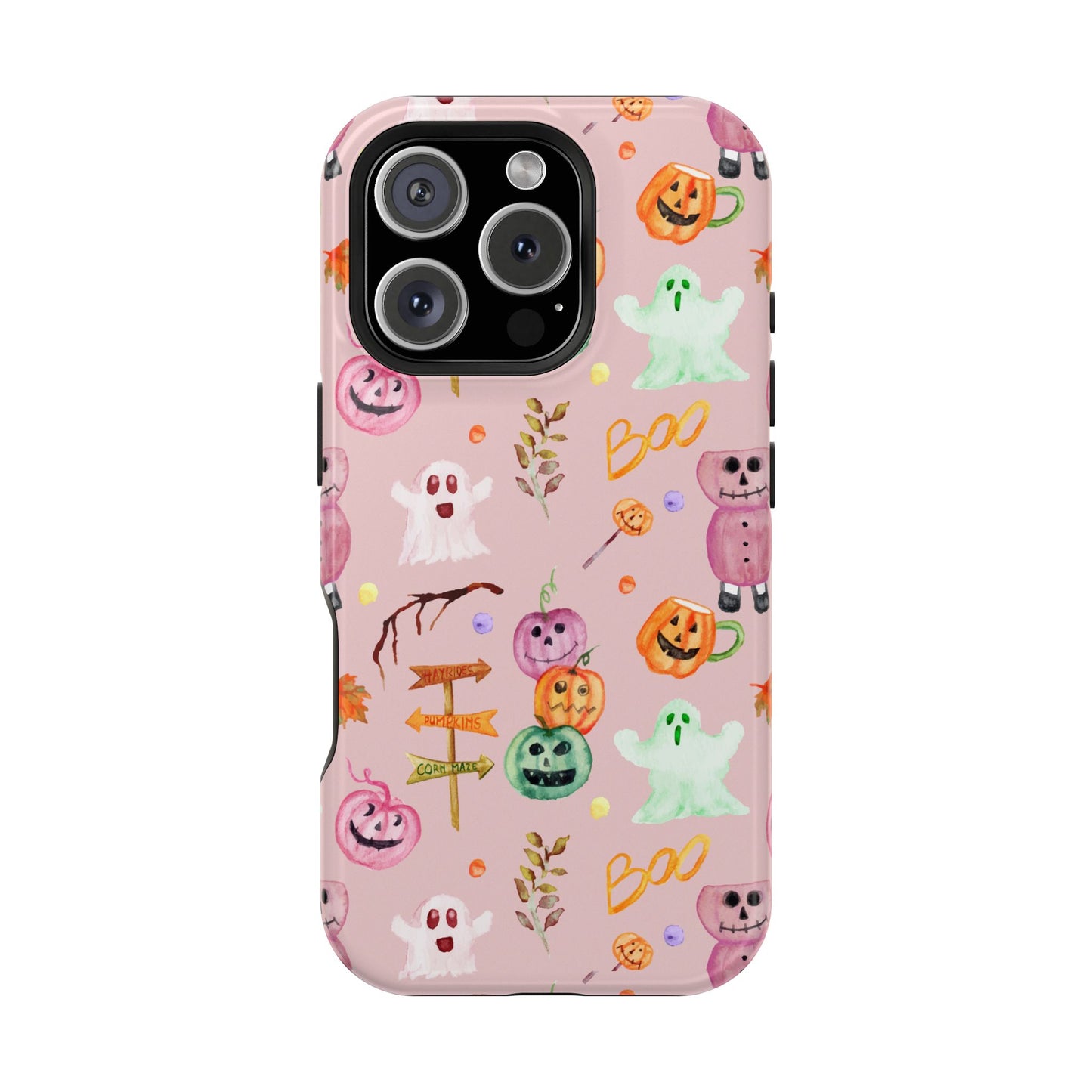 Pinky Boo iPhone 16 Impact-Resistant Cases