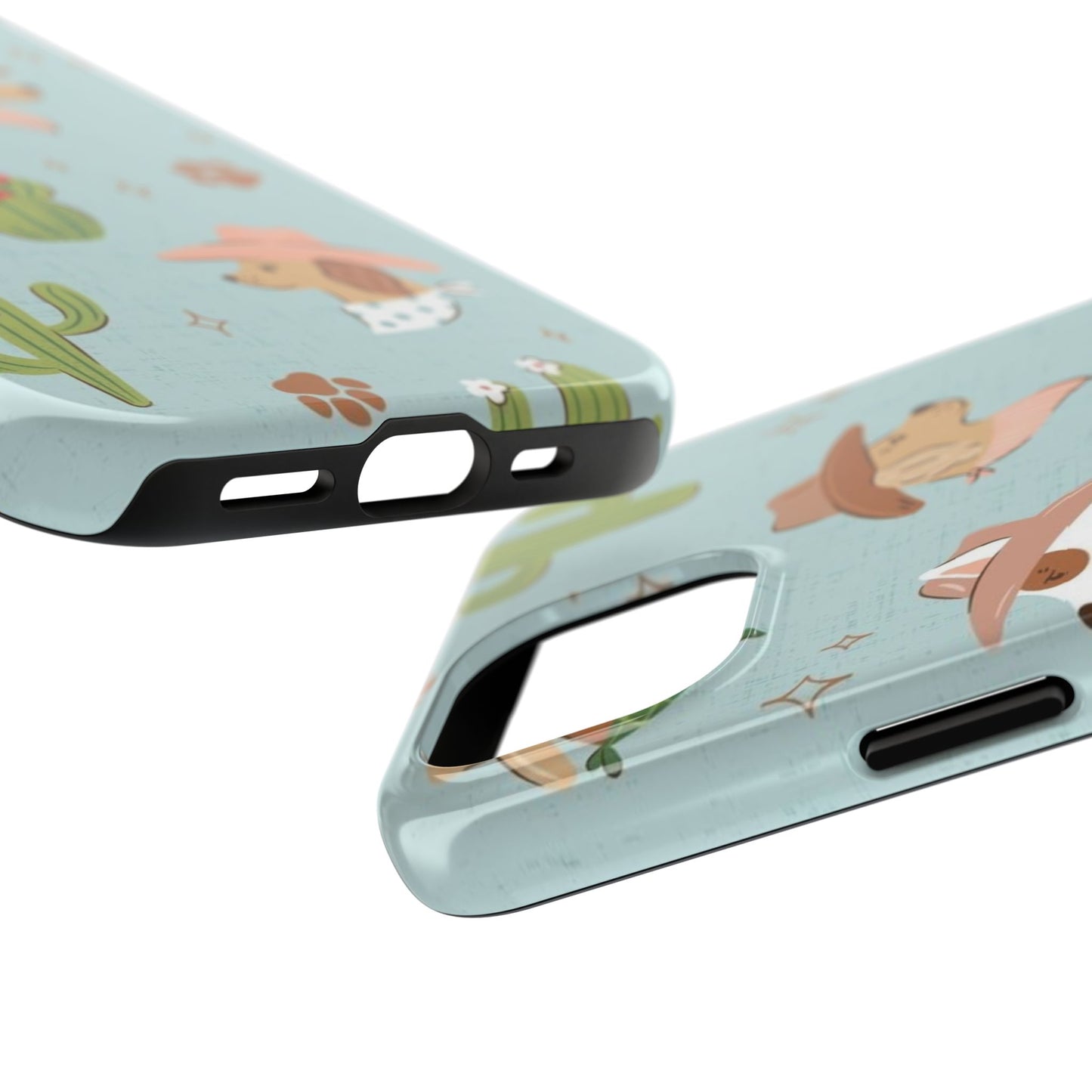 Ruff Cowboy Pattern Tough Phone Case