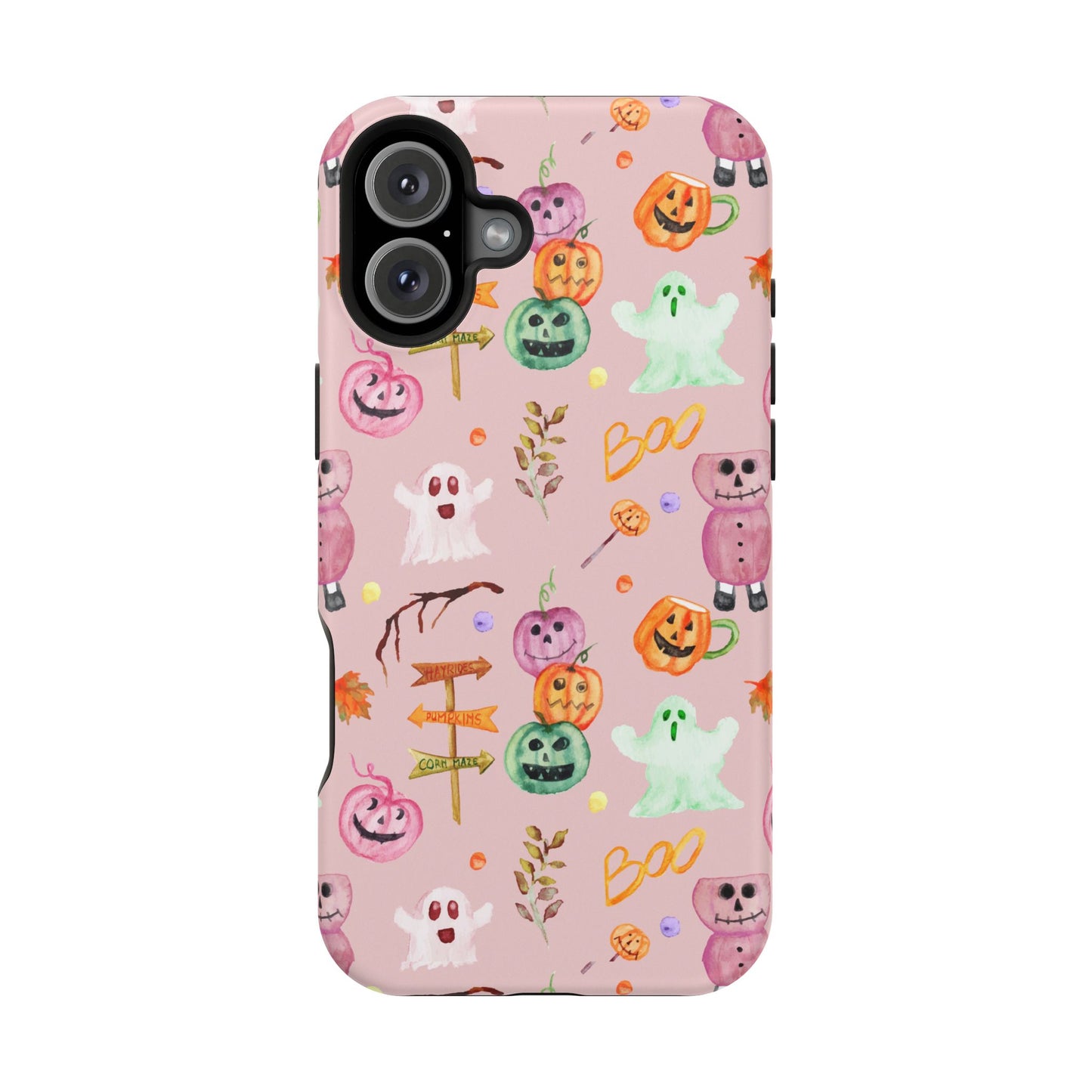 Pinky Boo iPhone 16 Impact-Resistant Cases