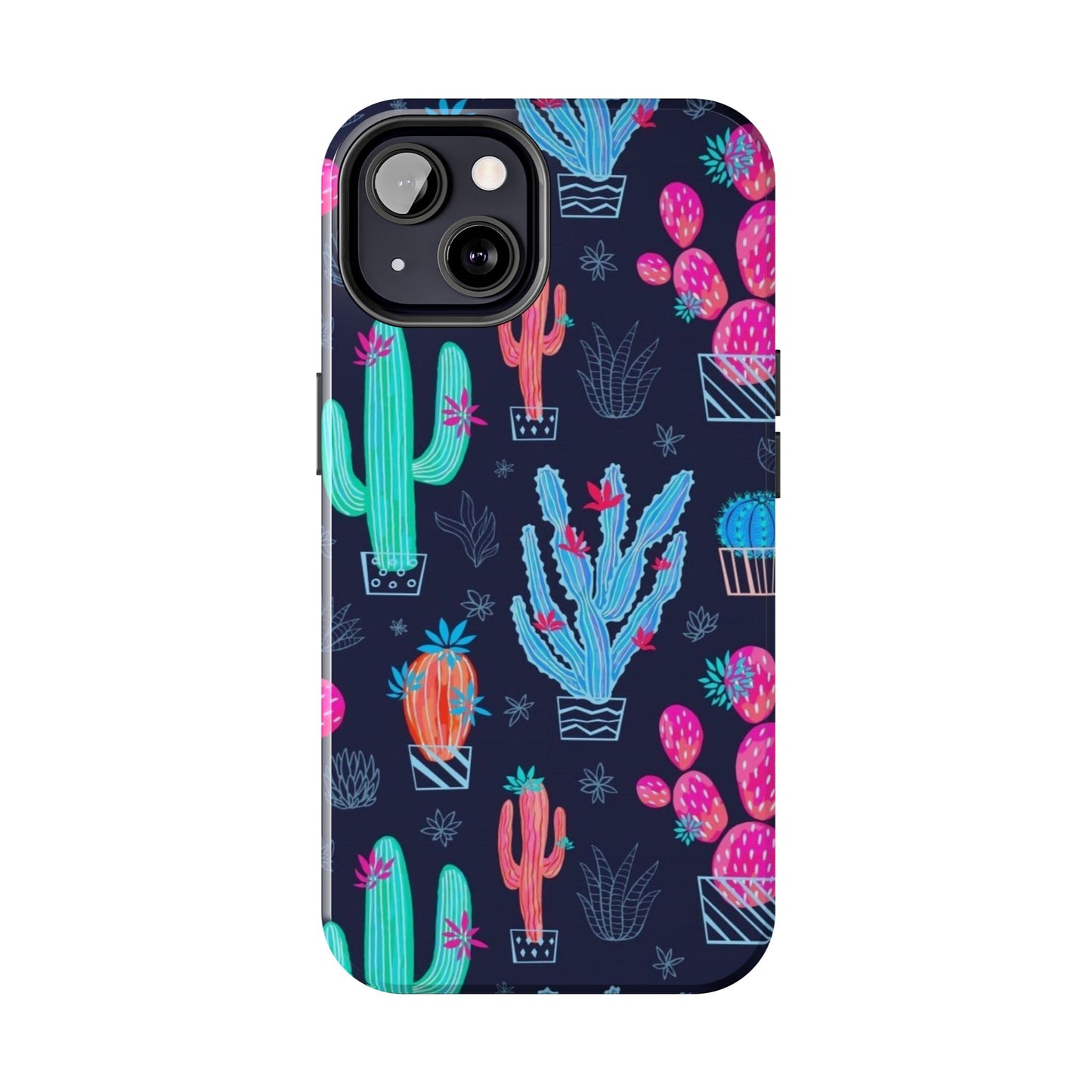 Cactus Vibe Tough Phone Case | Colorful & Durable Protection