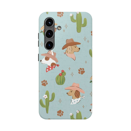 Ruff Cowboy Pattern Tough Phone Case