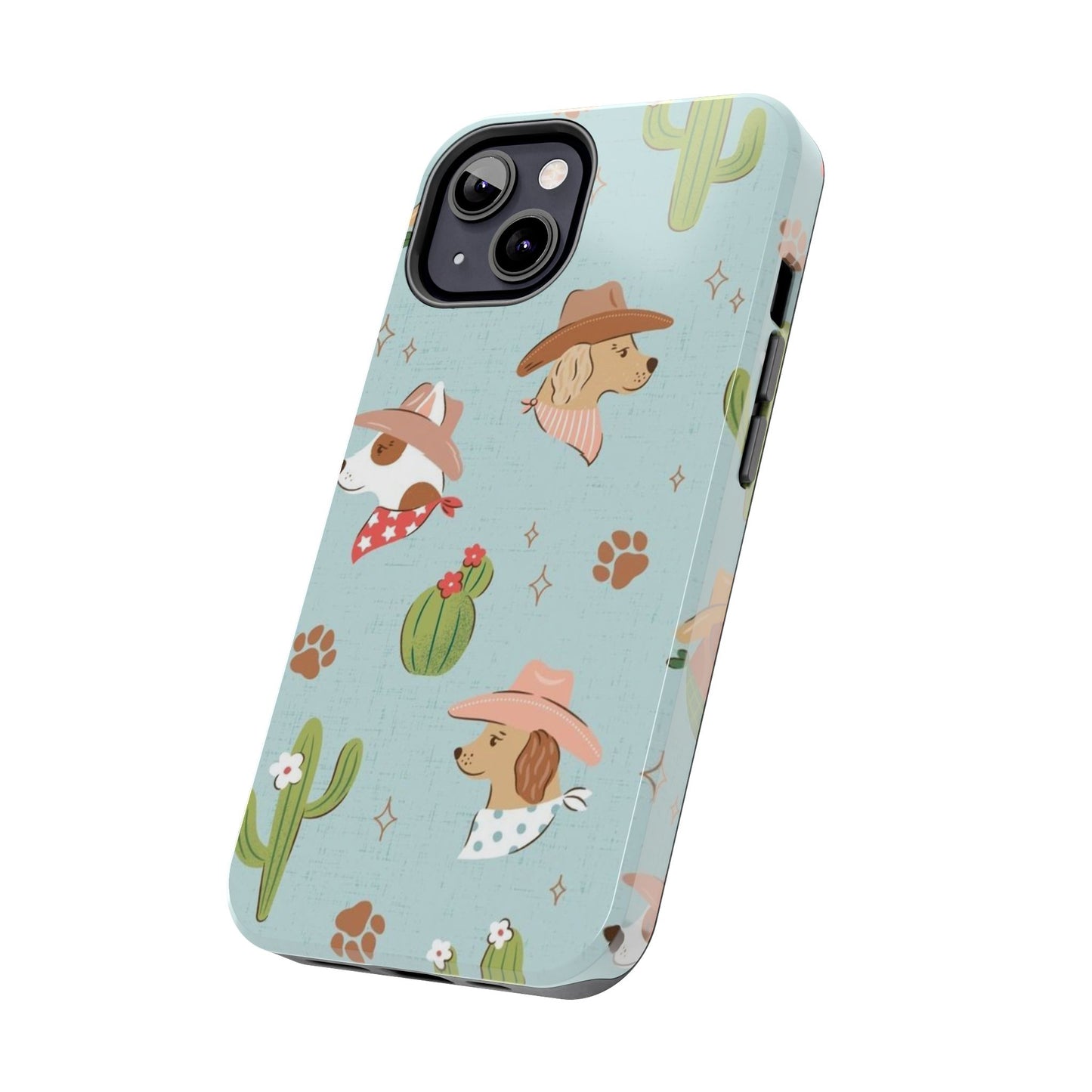 Ruff Cowboy Pattern Tough Phone Case