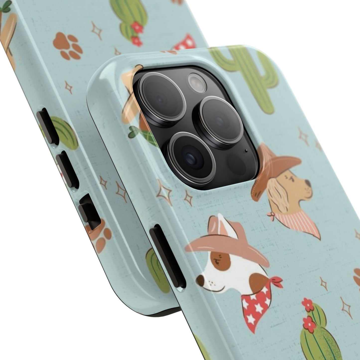 Ruff Cowboy Pattern Tough Phone Case