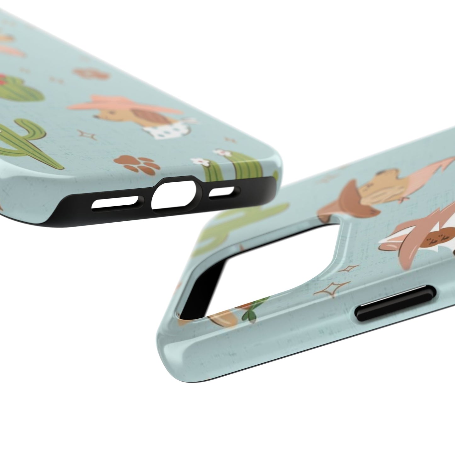 Ruff Cowboy Pattern Tough Phone Case