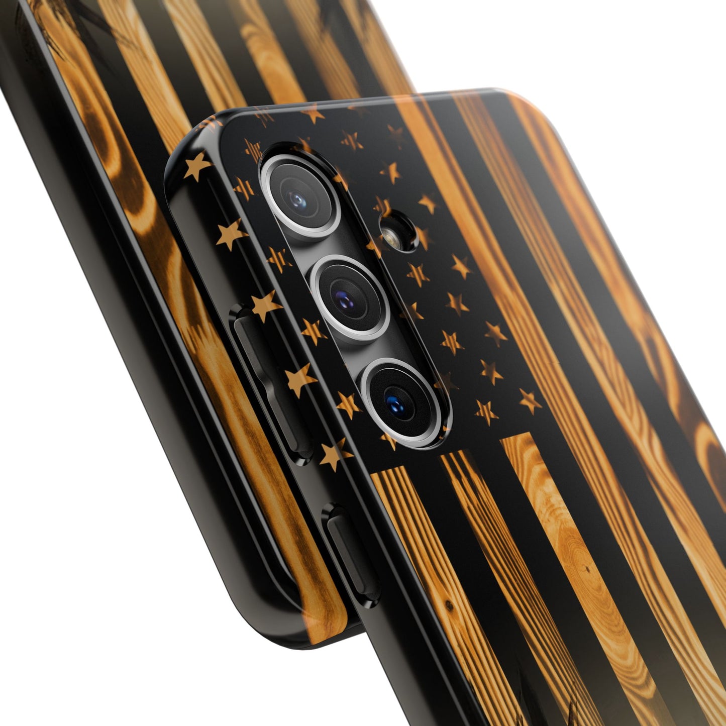 Phone Case - Woodgrain Deer Flag Design