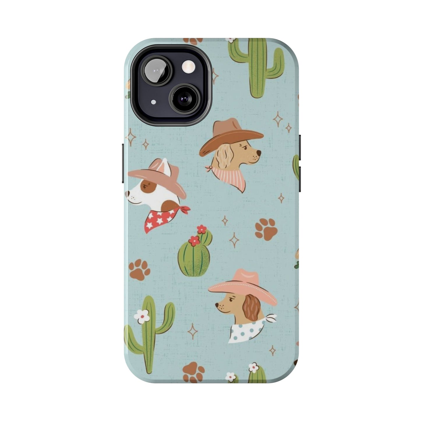 Ruff Cowboy Pattern Tough Phone Case