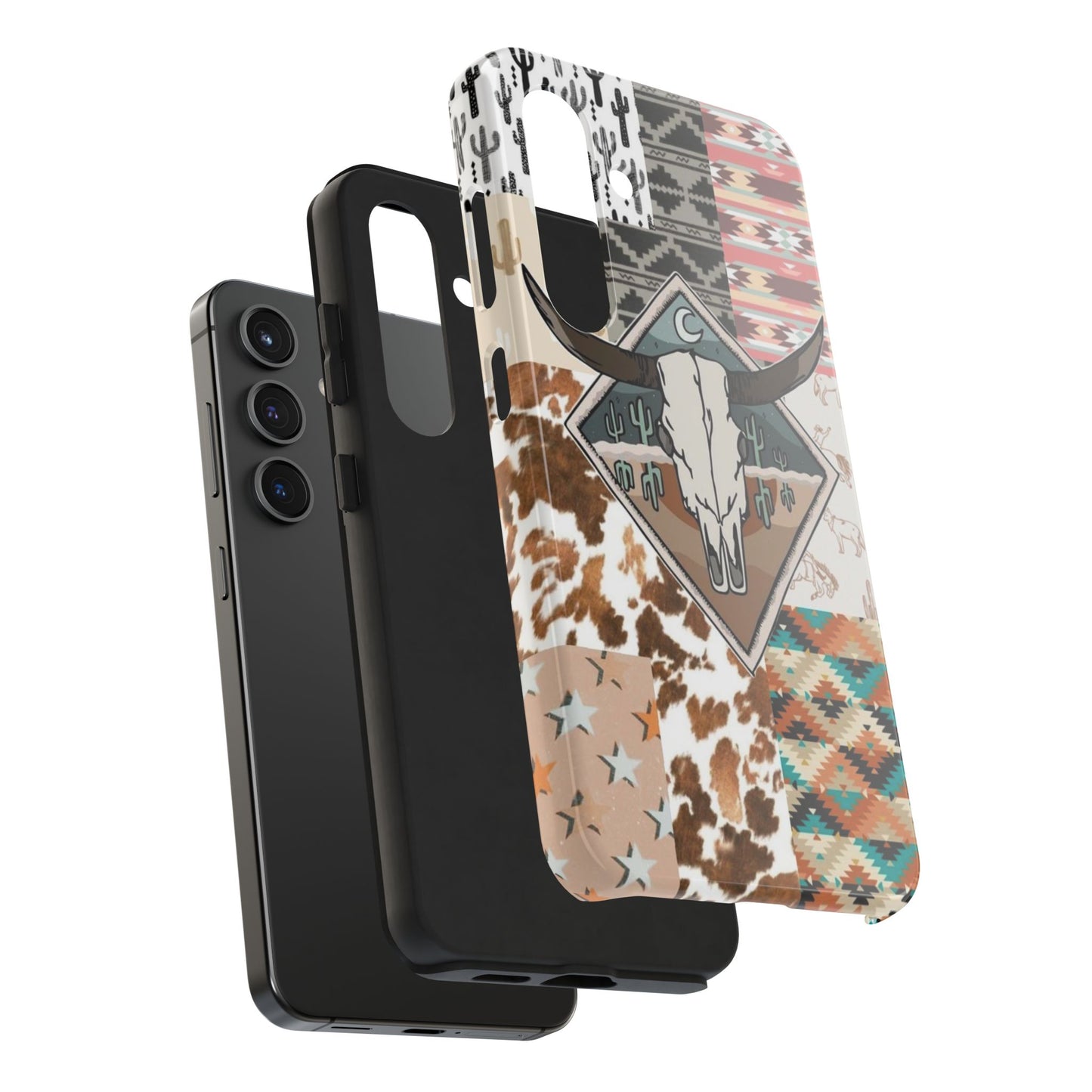 Western Patchwork Tough Phone Cases