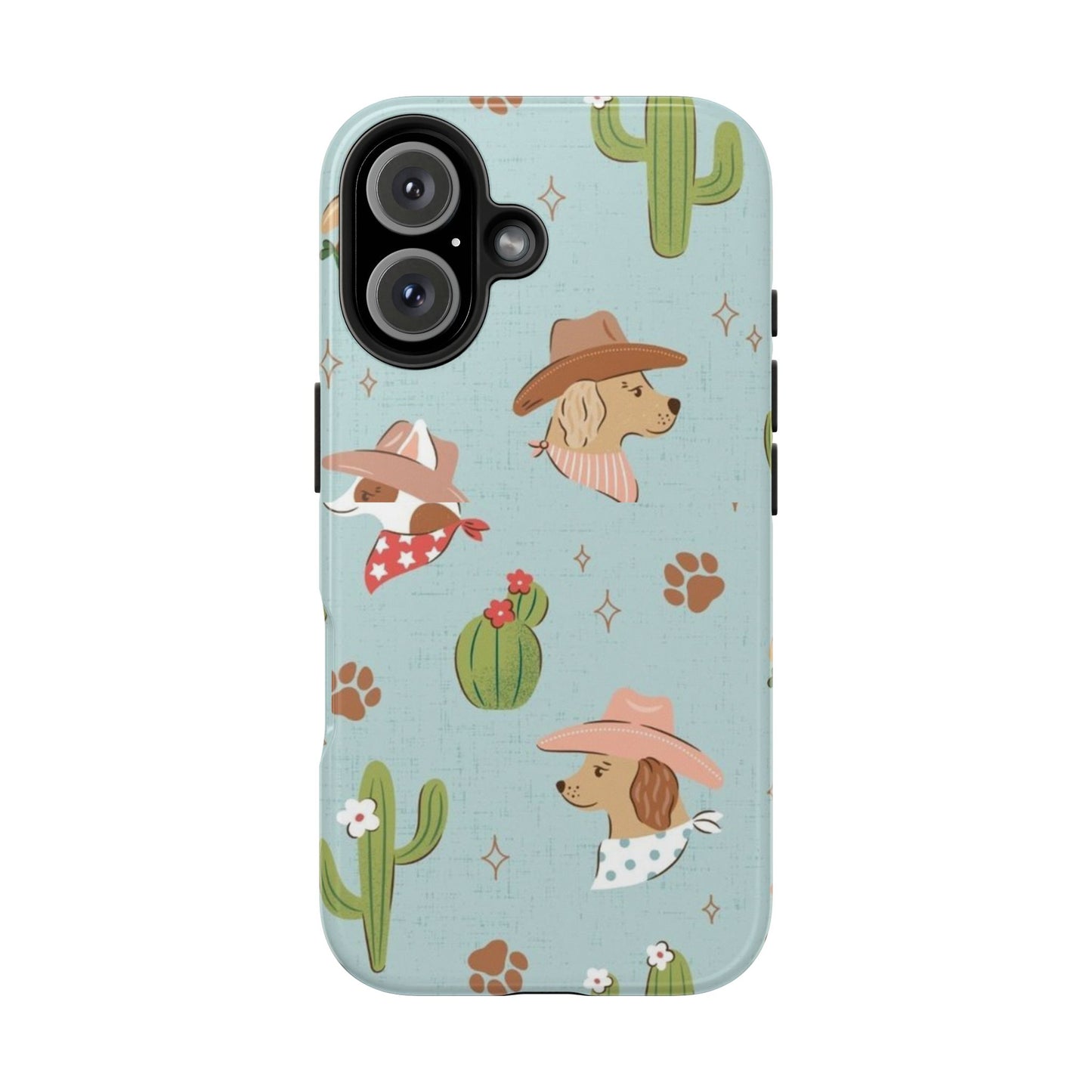 Ruff Cowboy Pattern Tough Phone Case