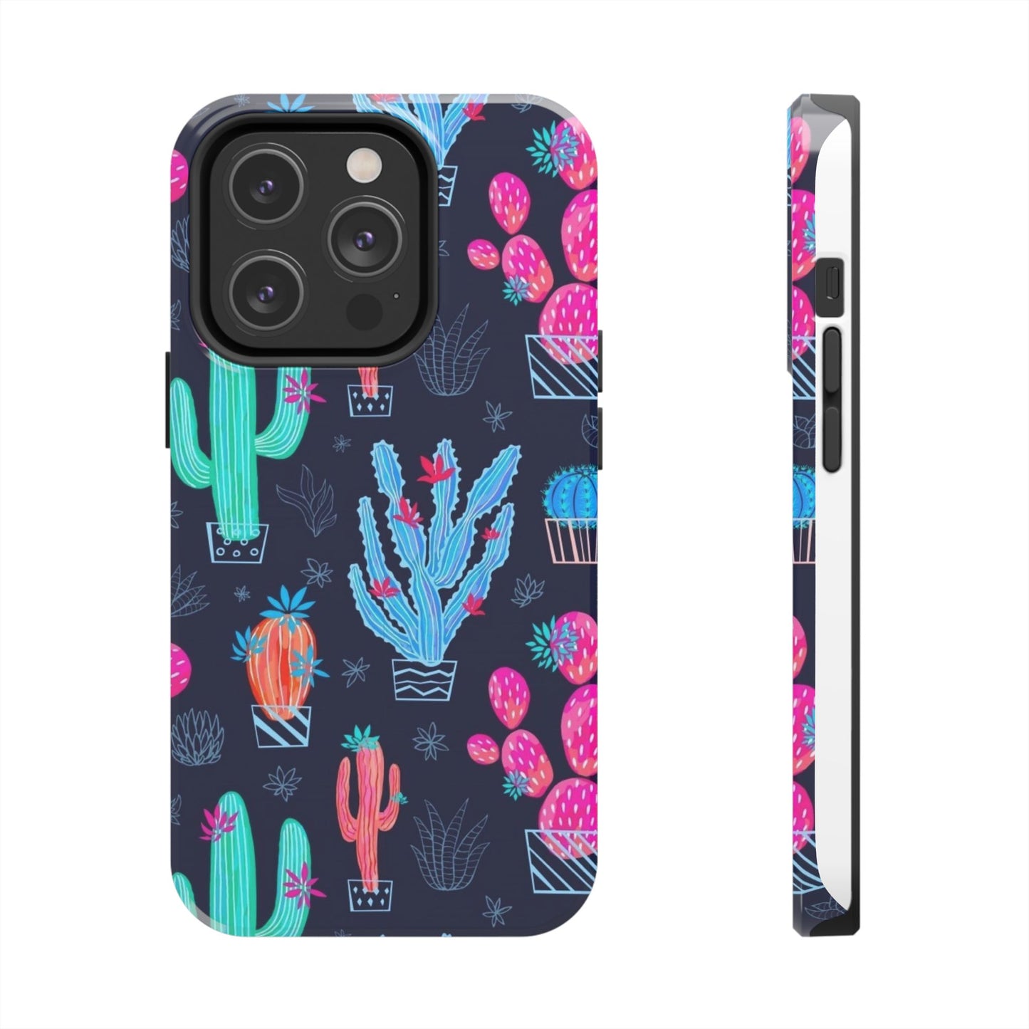 Cactus Vibe Tough Phone Case | Colorful & Durable Protection