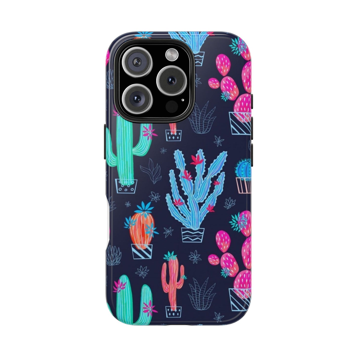 Cactus Vibe Tough Phone Case | Colorful & Durable Protection