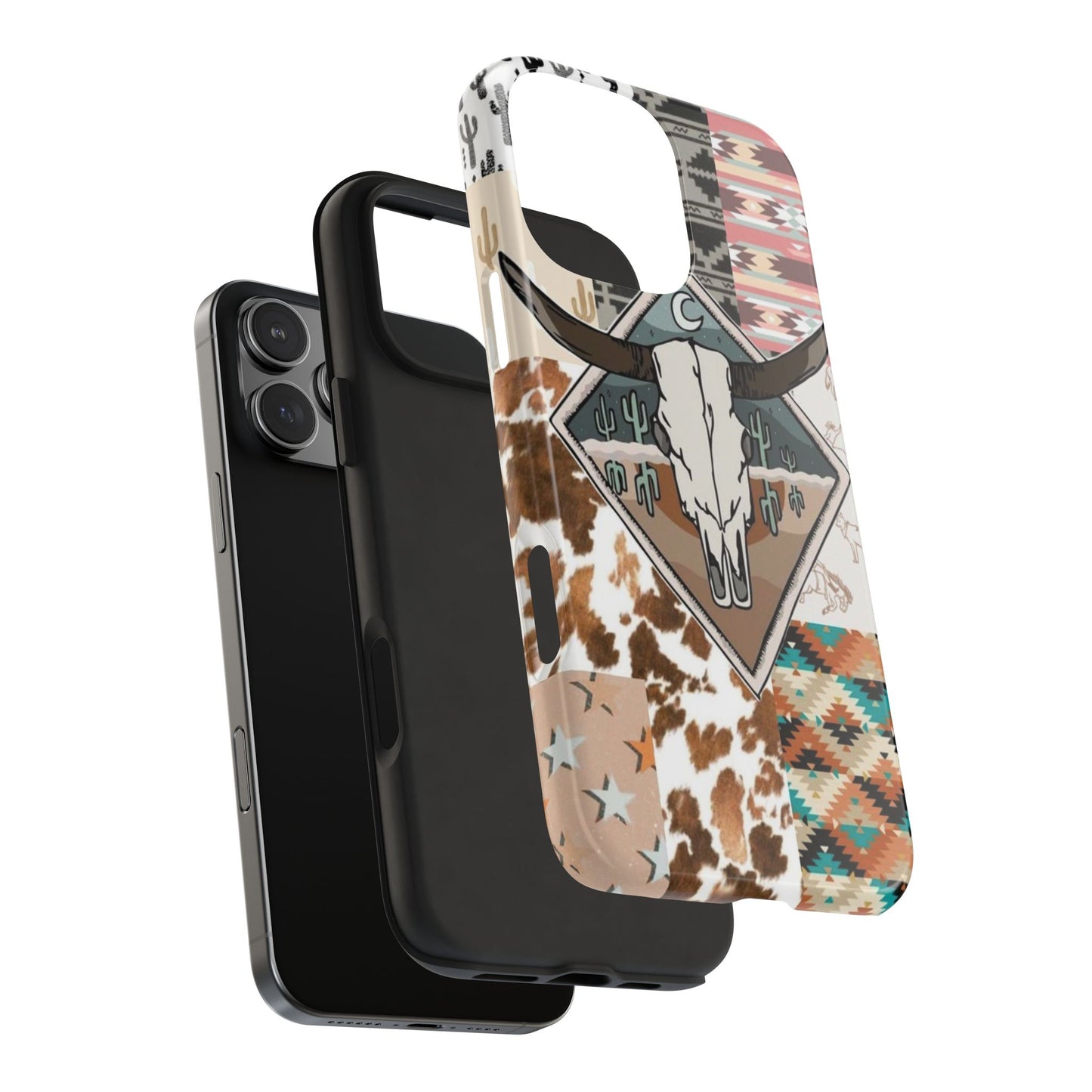 Western Patchwork Tough Phone Cases