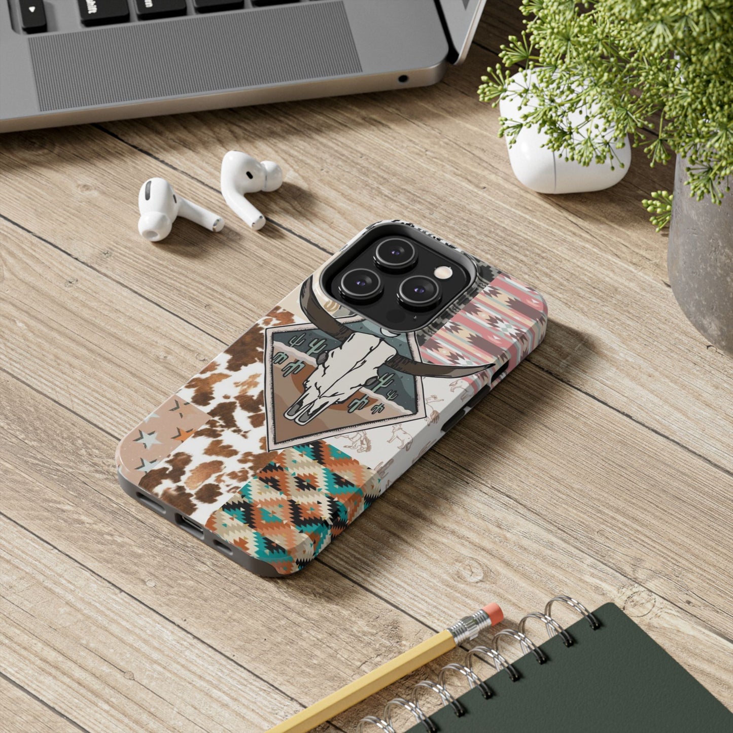 Western Patchwork Tough Phone Cases