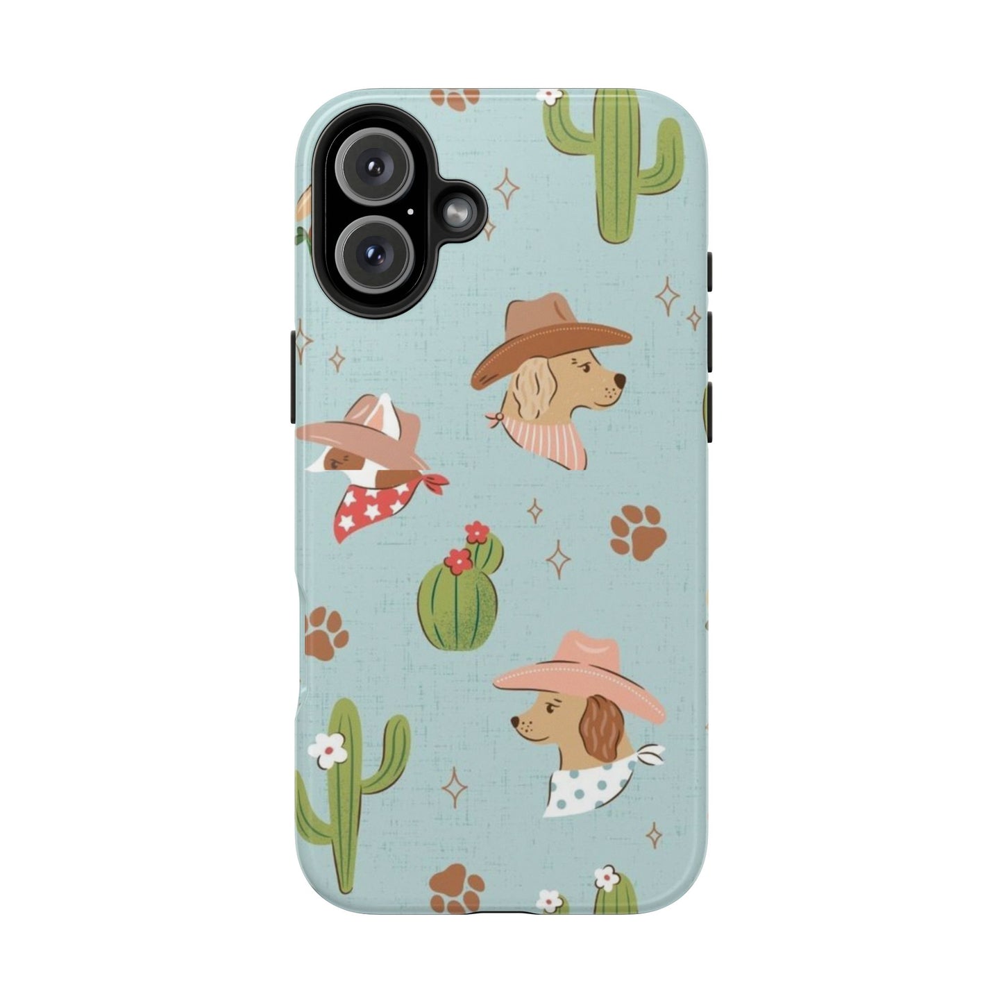 Ruff Cowboy Pattern Tough Phone Case