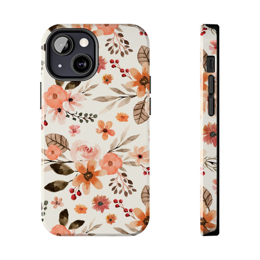 Autumn Floral Tough Phone Cases