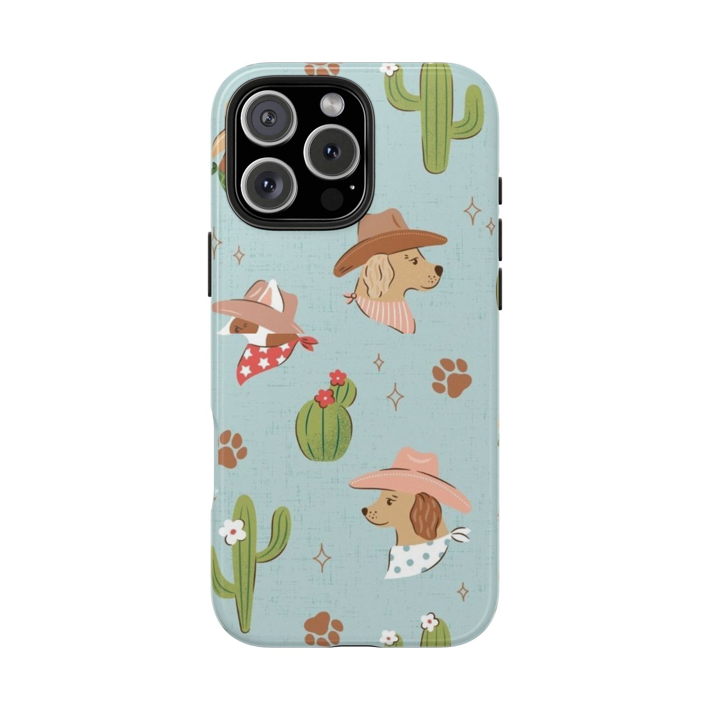 Ruff Cowboy Pattern Tough Phone Case