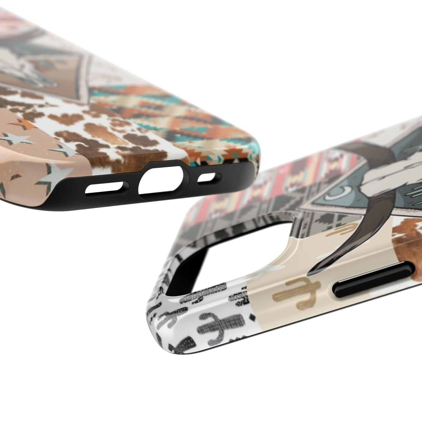 Western Patchwork Tough Phone Cases