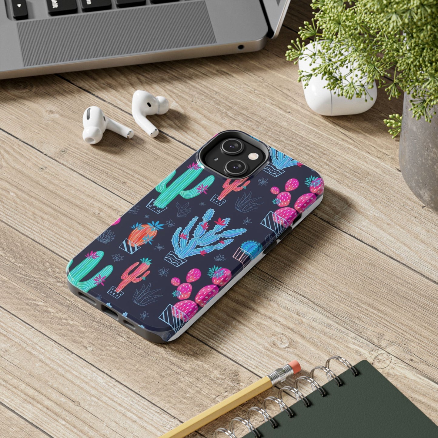 Cactus Vibe Tough Phone Case | Colorful & Durable Protection